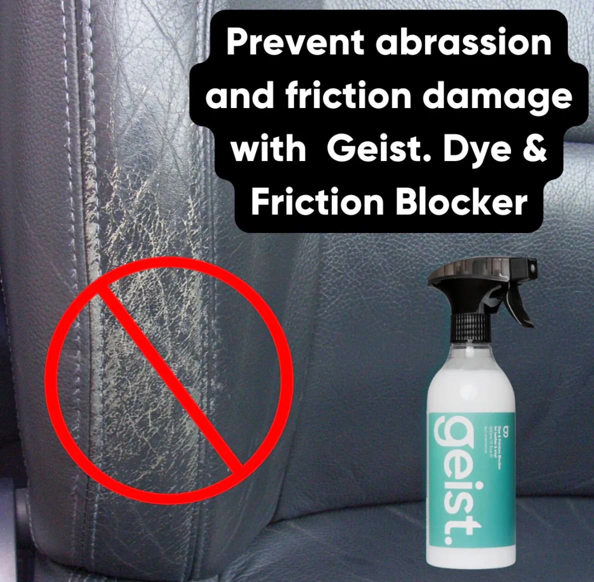 Geist. Dye & Friction Blocker for Leather & Vinyl 500ml - Image 4